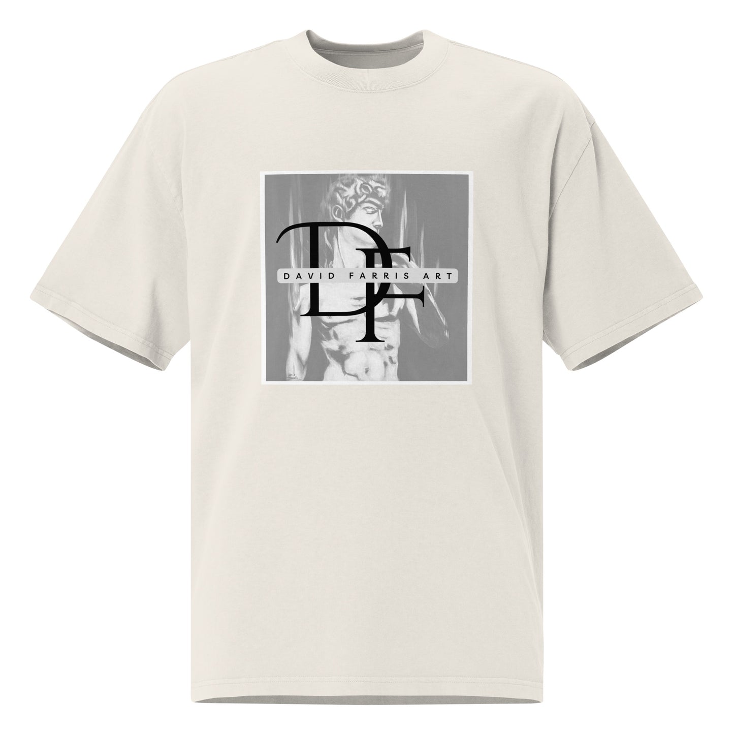 Oversized faded t-shirt - David Farris Art