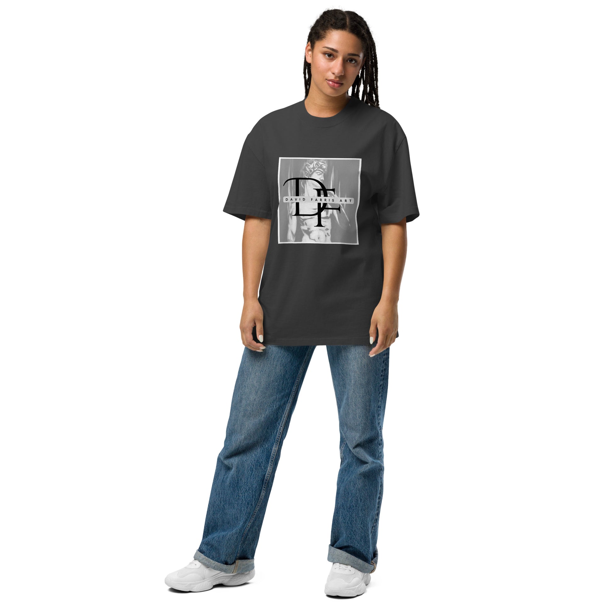 Oversized faded t-shirt - David Farris Art 