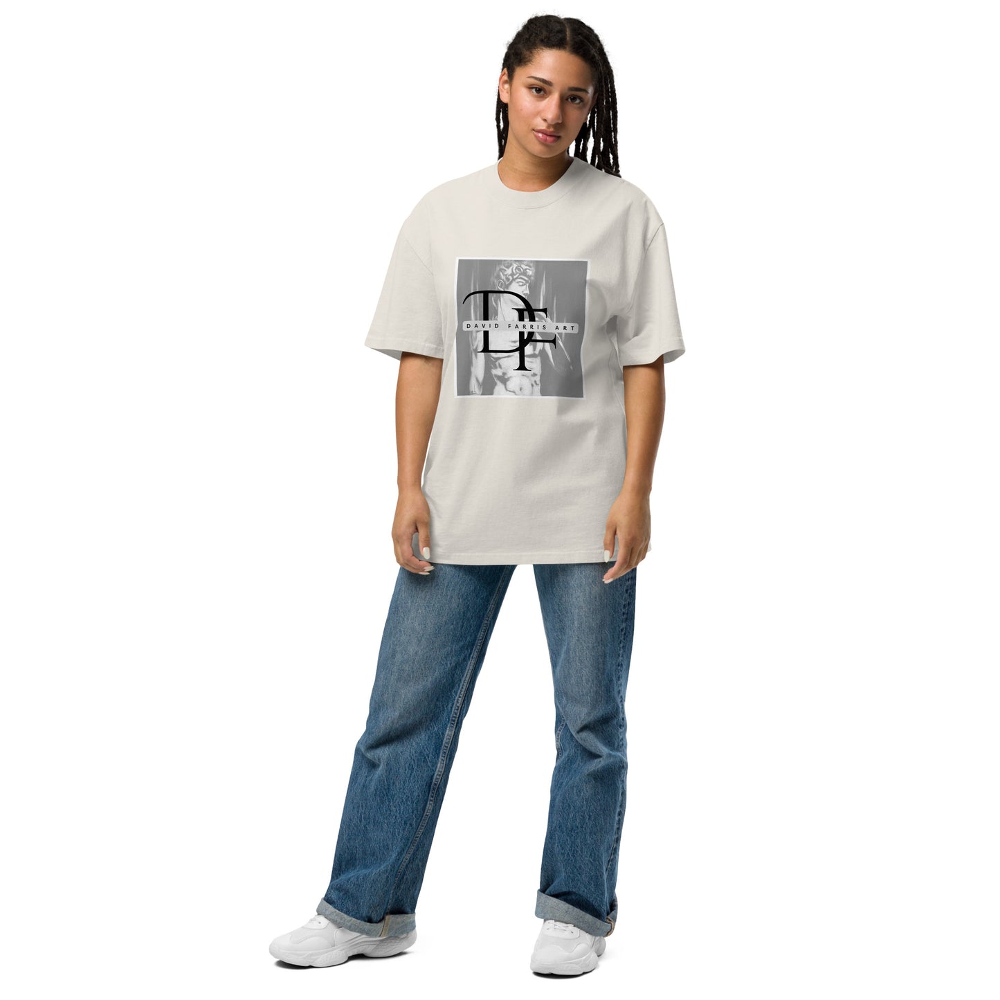 Oversized faded t-shirt - David Farris Art 