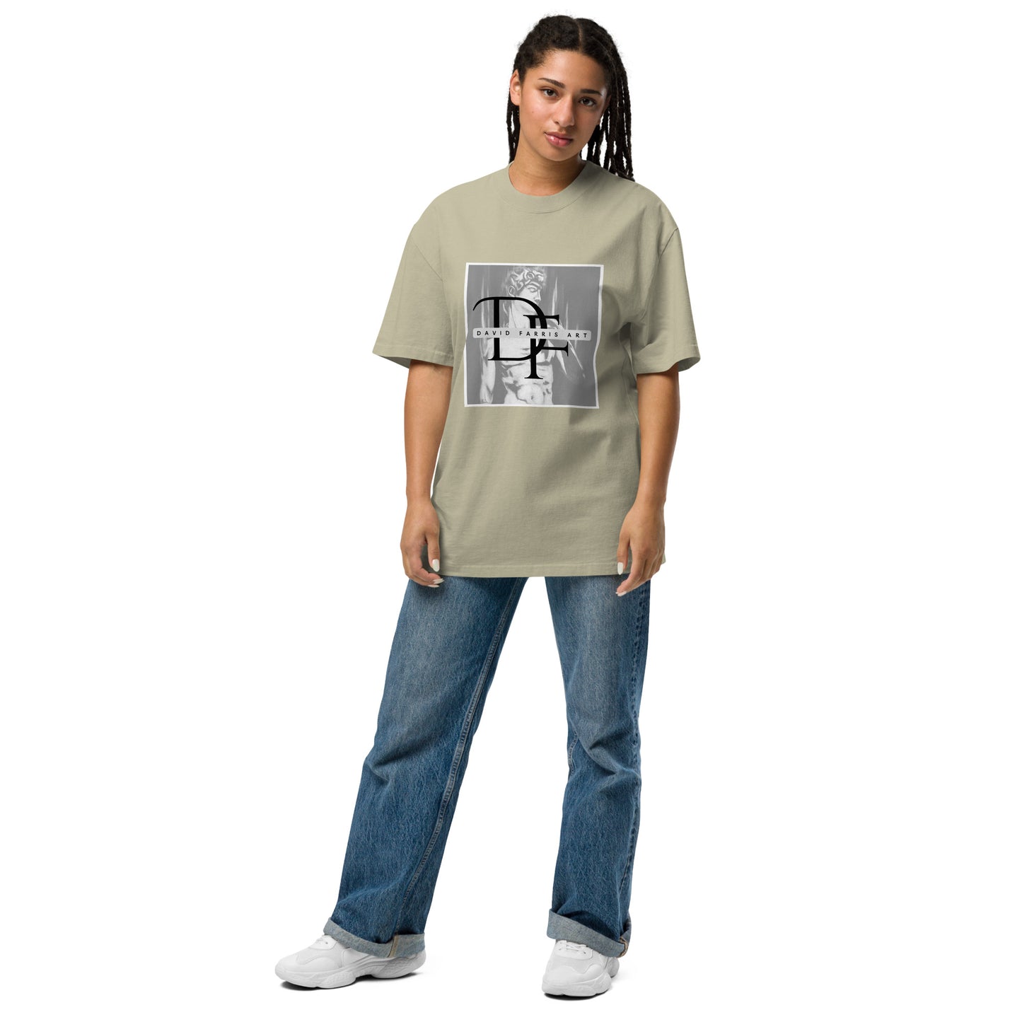 Oversized faded t-shirt - David Farris Art 