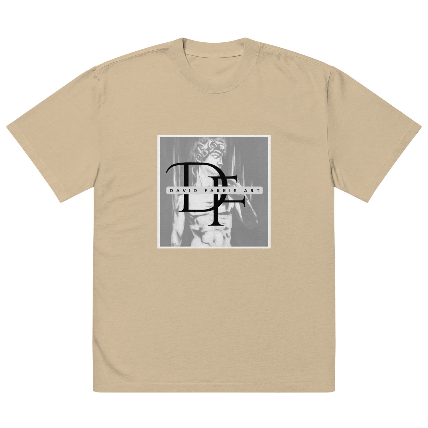 Oversized faded t-shirt - David Farris Art 