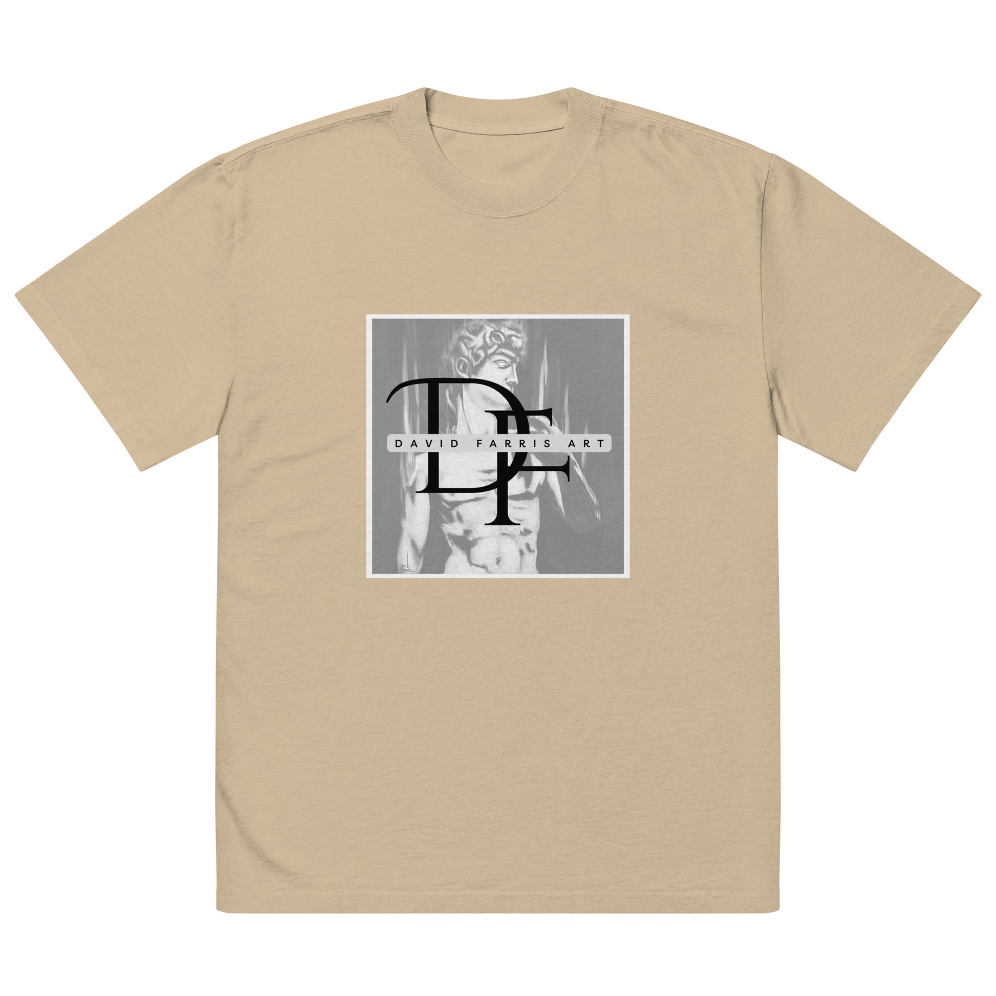 Oversized faded t-shirt - David Farris Art 